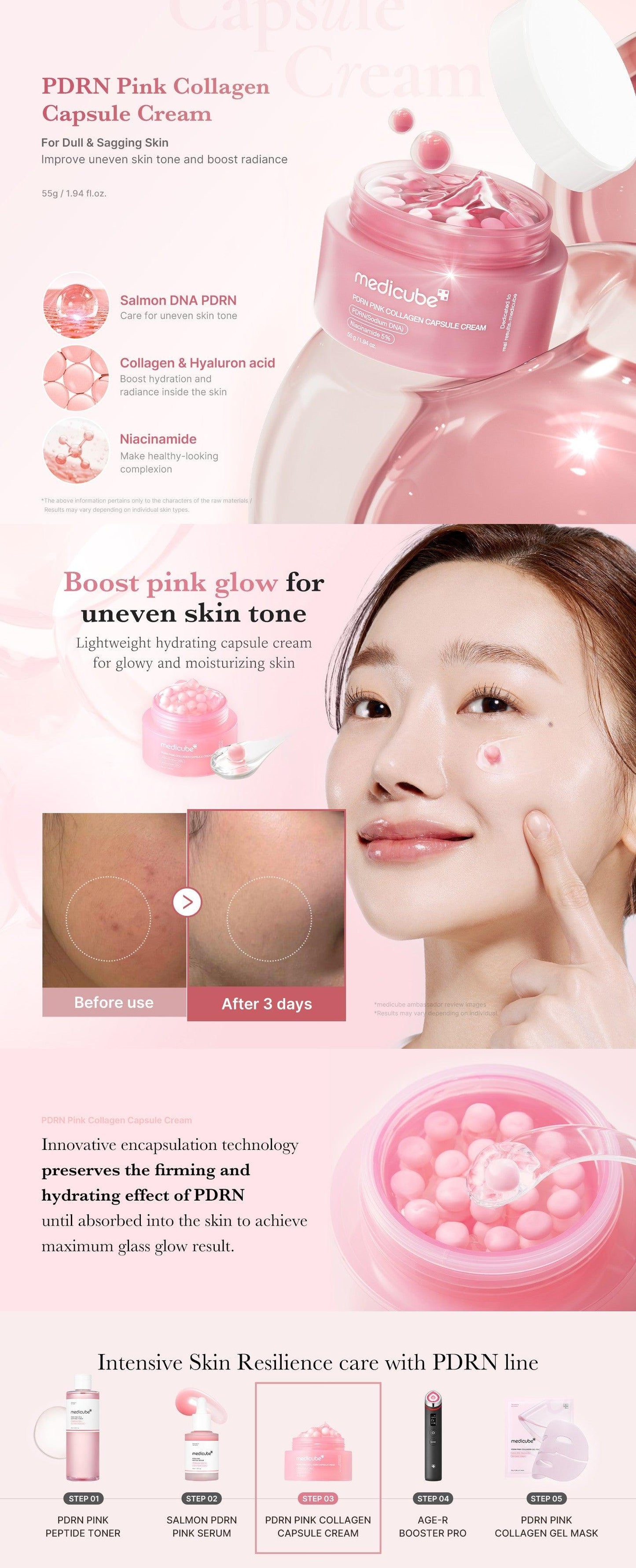 PDRN Pink Collagen Capsule Cream