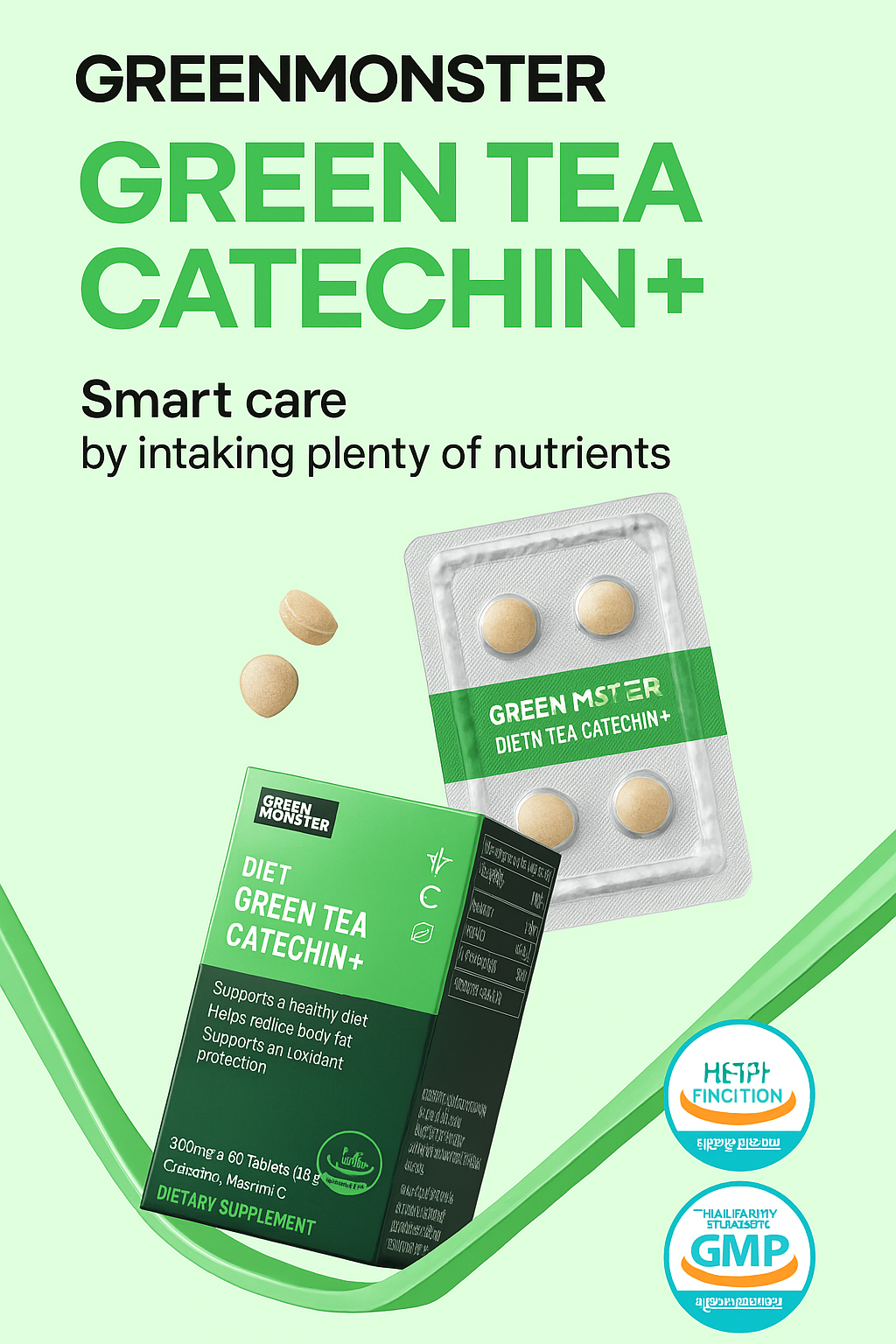 GREEN MONSTER - Diet 14 in 1 Green Tea Catechin+